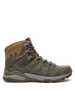 Trekkingi Jack Wolfskin Refugio Prime Texapore Mid M 4059691 Brązowy ze sklepu eobuwie.pl w kategorii Buty trekkingowe damskie - zdjęcie 177421801