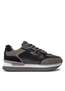 Sneakersy Pepe Jeans PLS60024 Szary ze sklepu eobuwie.pl w kategorii Buty sportowe damskie - zdjęcie 177423763