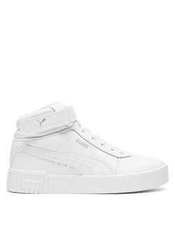 Sneakersy Puma CARINA MID JR 38737602 Biały ze sklepu eobuwie.pl w kategorii Buty sportowe dziecięce - zdjęcie 177424030