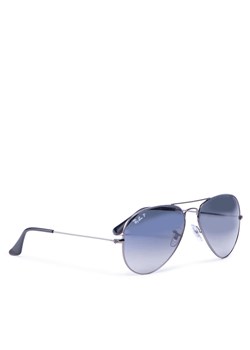 Okulary przeciwsłoneczne Ray-Ban Aviator 0RB3025 004/78 Szary ze sklepu eobuwie.pl w kategorii Okulary przeciwsłoneczne damskie - zdjęcie 177424090