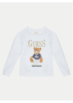 Guess Bluza K5RQ04 KAD74 Biały Regular Fit ze sklepu MODIVO w kategorii Bluzy dziewczęce - zdjęcie 177427284