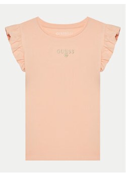 Guess T-Shirt K5RI26 K6YW4 Pomarańczowy Regular Fit ze sklepu MODIVO w kategorii Bluzki dziewczęce - zdjęcie 177431423