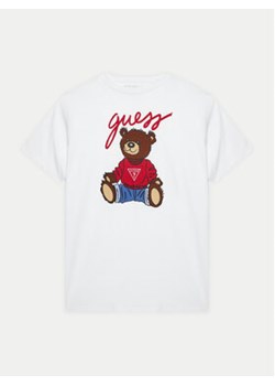 Guess T-Shirt H4BJ06 I3Z14 Biały Regular Fit ze sklepu MODIVO w kategorii Bluzki dziewczęce - zdjęcie 177431742