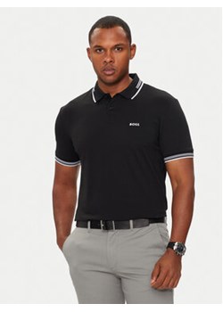 Boss Polo Paul 50506193 Czarny Slim Fit ze sklepu MODIVO w kategorii T-shirty męskie - zdjęcie 177432823