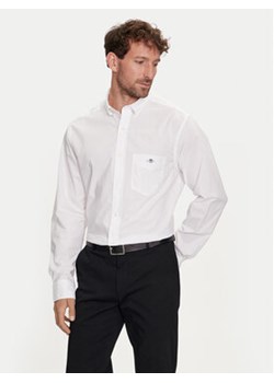 Gant Koszula Poplin 3000100 Biały Regular Fit ze sklepu MODIVO w kategorii Koszule męskie - zdjęcie 177436822