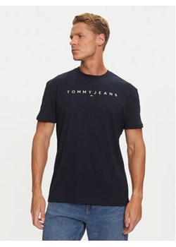 Tommy Jeans T-Shirt Linear Logo DM0DM20744 Granatowy Regular Fit ze sklepu MODIVO w kategorii T-shirty męskie - zdjęcie 177437081