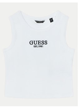 Guess Top J4YI16 KBZP4 Biały Regular Fit ze sklepu MODIVO w kategorii Bluzki dziewczęce - zdjęcie 177437091