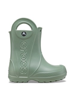 Kalosze Crocs Handle Rain Boot Kids 12803 Zielony ze sklepu eobuwie.pl w kategorii Kalosze dziecięce - zdjęcie 177444621