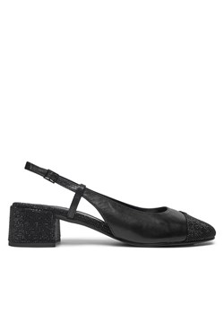 Sandały Tory Burch Cap-Toe Pave Singback Pump 160256 Czarny ze sklepu eobuwie.pl w kategorii Sandały damskie - zdjęcie 177444912