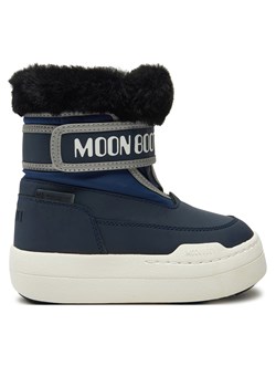 Śniegowce Moon Boot Junior Park Strap 80D3440030 Granatowy ze sklepu eobuwie.pl w kategorii Buty zimowe dziecięce - zdjęcie 177444922