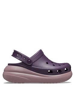 Klapki Crocs Classic Crush Clog 207521 Fioletowy ze sklepu eobuwie.pl w kategorii Klapki damskie - zdjęcie 177444933