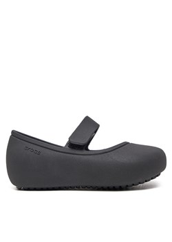 Baleriny Crocs Brooklyn Mary Jane Flat T 209430 Czarny ze sklepu eobuwie.pl w kategorii Balerinki - zdjęcie 177444941