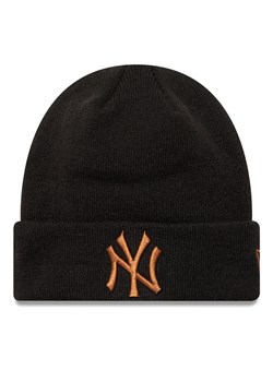 Czapka New Era New York Yankees League Essential Cuff Knit Beanie 60580722 Czarny ze sklepu eobuwie.pl w kategorii Czapki zimowe męskie - zdjęcie 177444980