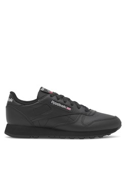 Sneakersy Reebok Classic Leather 100008497 Czarny ze sklepu eobuwie.pl w kategorii Buty sportowe damskie - zdjęcie 177445364