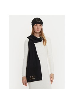 Zestaw Szalik i Czapka EA7 Emporio Armani 282000 4F200 00020 Czarny ze sklepu eobuwie.pl w kategorii Komplety czapka i szalik damskie - zdjęcie 177445394