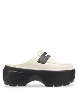 Klapki Crocs Stomp Loafer Clog 209937 Szary ze sklepu eobuwie.pl w kategorii Klapki damskie - zdjęcie 177445610