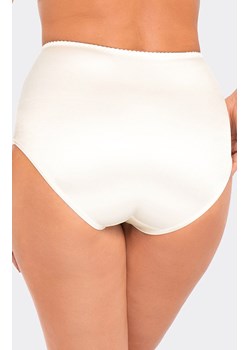 Wysokie modelujące figi damskie z satynowym wykończeniem ecru BBL 103, Kolor ecru, Rozmiar S, Babell ze sklepu Intymna w kategorii Majtki damskie - zdjęcie 177447882