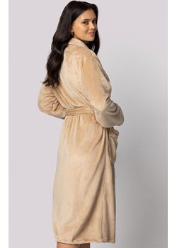 Envie beżowy szlafrok damski plus size Comfy, Kolor beżowy, Rozmiar 2XL/3XL, Envie ze sklepu Intymna w kategorii Szlafroki damskie - zdjęcie 177447991