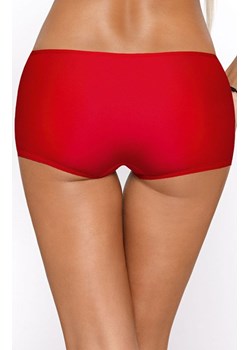 Koronkowe szorty damskie czerwone Vesta, Kolor czerwony, Rozmiar M, PariPari Lingerie ze sklepu Intymna w kategorii Majtki damskie - zdjęcie 177448383