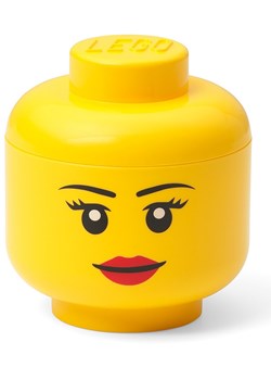LEGO Pojemnik &quot;Girl&quot; w kolorze żółtym - wys. 11,5 x Ø 10,2 cm ze sklepu Limango Polska w kategorii Kosze i pudełka na zabawki - zdjęcie 177449900