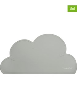 Kindsgut Podkładki (2 szt.) &quot;Cloud&quot; w kolorze szarym - 49 x 27 cm ze sklepu Limango Polska w kategorii Podkładki na stół - zdjęcie 177450071