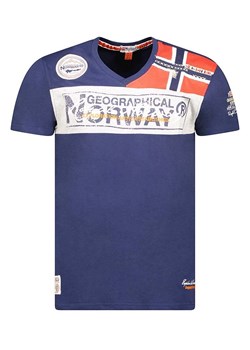 Geographical Norway Koszulka &quot;Jidney&quot; w kolorze granatowym ze wzorem ze sklepu Limango Polska w kategorii T-shirty chłopięce - zdjęcie 177450653