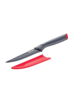 Tefal Nóż &quot;Fresh Kitchen&quot; w kolorze szaro-czerwonym do steków - dł. 11 cm ze sklepu Limango Polska w kategorii Noże kuchenne - zdjęcie 177451001