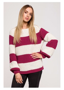 made of emotion Sweter w kolorze biało-fioletowym ze sklepu Limango Polska w kategorii Swetry damskie - zdjęcie 177451041