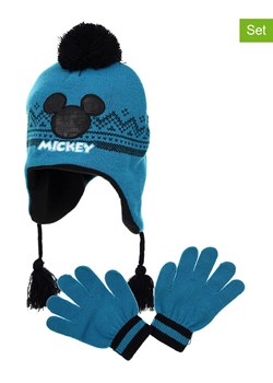 Disney Mickey Mouse 2-częściowy zestaw &quot;Myszka Miki&quot; w kolorze niebieskim ze sklepu Limango Polska w kategorii Czapki dziecięce - zdjęcie 177451061