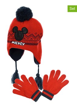 Disney Mickey Mouse 2-częściowy zestaw &quot;Myszka Miki&quot; w kolorze czerwonym ze sklepu Limango Polska w kategorii Czapki dziecięce - zdjęcie 177451062