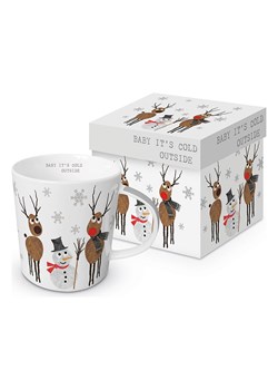 ppd Kubek jumbo &quot;Cold Outside&quot; w kolorze białym ze wzorem - 350 ml ze sklepu Limango Polska w kategorii Kubki - zdjęcie 177451094