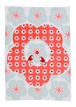 Overbeck and Friends Ściereczka w kolorze błękitno-pomarańczowym do naczyń - 70 x 50 cm ze sklepu Limango Polska w kategorii Ścierki kuchenne - zdjęcie 177451800