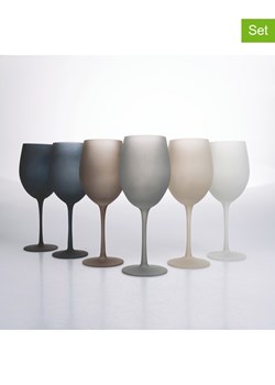 Villa d´Este Kieliszki (6 szt.) w kolorze niebiesko-beżowo-białym do wina - 550 ml - id: 12911211 - marki Villa D'este - 177452273 Villa d´Este Kieliszki (6 szt.) w kolorze niebiesko-beżowo-białym do wina - 550 ml ze sklepu Limango Polska w kategorii Kieliszki - zdjęcie 177452273