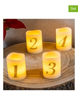 Profiline Świece LED (4 szt.) w kolorze kremowym - wys. 6,5 x Ø 5 cm ze sklepu Limango Polska w kategorii Oświetlenie - zdjęcie 177452863