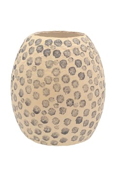 Villa Collection Wazon &quot;Taia&quot; w kolorze beżowo-szarym - wys. 28,5 x Ø 23,5 cm ze sklepu Limango Polska w kategorii Wazony - zdjęcie 177454333
