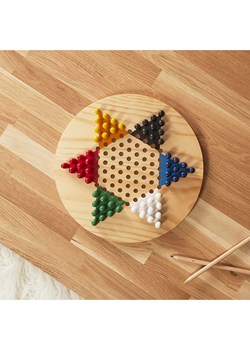 The Concept Factory Warcaby chińskie w kolorze beżowym ze wzorem - Ø 29,5 cm ze sklepu Limango Polska w kategorii Zabawki - zdjęcie 177455712