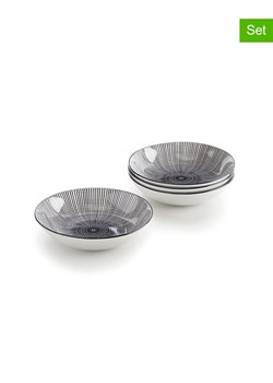 Brandt Talerze głębokie (4 szt.) w kolorze biało-czarnym - Ø 20 cm ze sklepu Limango Polska w kategorii Naczynia - zdjęcie 177457631