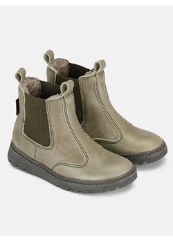 Bundgaard Skórzane sztyblety &quot;Jayden&quot; w kolorze khaki ze sklepu Limango Polska w kategorii Buty zimowe dziecięce - zdjęcie 177458940