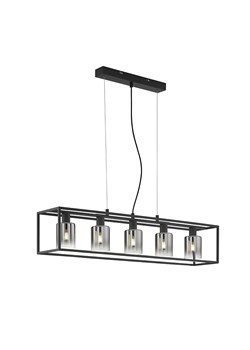 FISCHER &amp; HONSEL Lampa wisząca w kolorze czarno-szarym - 95 x 18 cm ze sklepu Limango Polska w kategorii Oświetlenie - zdjęcie 177459054