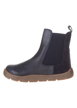 POM POM Skórzane buty w kolorze granatowym do chodzenia na boso ze sklepu Limango Polska w kategorii Buty zimowe dziecięce - zdjęcie 177460112