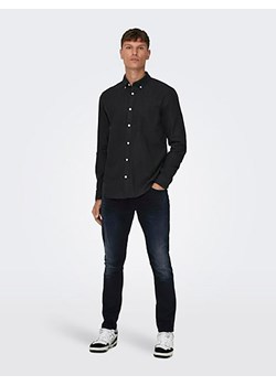 ONLY &amp; SONS Koszula - Slim fit - w kolorze czarnym ze sklepu Limango Polska w kategorii Koszule męskie - zdjęcie 177463670