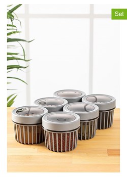 Violeta Home Pojemniki (6 szt.) w kolorze szarym - 500 ml ze sklepu Limango Polska w kategorii Pojemniki kuchenne - zdjęcie 177463753