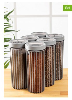 Violeta Home Pojemniki (6 szt.) w kolorze szarym - 1,7 l ze sklepu Limango Polska w kategorii Pojemniki kuchenne - zdjęcie 177463771