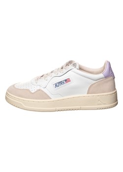 AUTRY Skórzane sneakersy &quot;Medalist Low&quot; w kolorze beżowo-fioletowo-białym ze sklepu Limango Polska w kategorii Buty sportowe damskie - zdjęcie 177464061