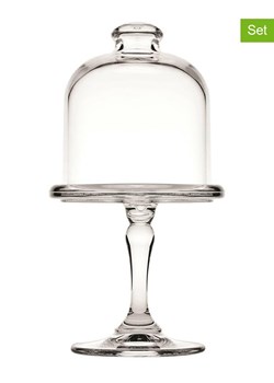 Trendy Kitchen by EXCÉLSA 2-częściowy zestaw do serwowania - wys. 18 cm ze sklepu Limango Polska w kategorii Misy i tace dekoracyjne - zdjęcie 177464344