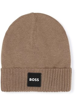 Hugo Boss Kids Czapka beanie w kolorze jasnobrązowym ze sklepu Limango Polska w kategorii Czapki dziecięce - zdjęcie 177465284