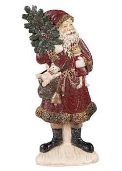 Clayre &amp; Eef Figurka dekoracyjna w kolorze zielono-czerwonym - 9 x 23 x 4 cm ze sklepu Limango Polska w kategorii Dekoracje - zdjęcie 177467021