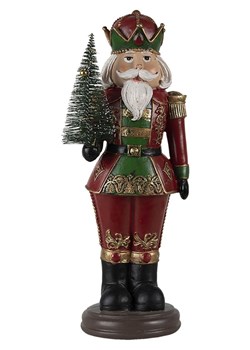 Clayre &amp; Eef Figurka dekoracyjna &quot;Nutcracker&quot; ze wzorem - 13 x 32 x 10 cm ze sklepu Limango Polska w kategorii Dekoracje - zdjęcie 177467024