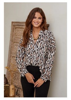 Joséfine Koszula &quot;Samuelle&quot; w kolorze biało-jasnobrązowym ze sklepu Limango Polska w kategorii Koszule damskie - zdjęcie 177469974