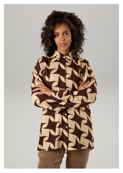 Aniston Bluzka w kolorze beżowo-brązowym ze sklepu Limango Polska w kategorii Koszule damskie - zdjęcie 177471990